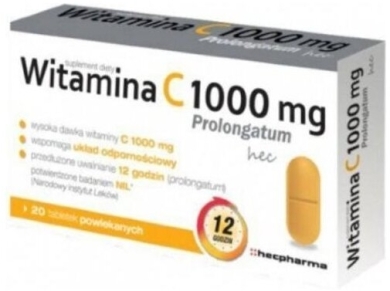Witamina C 1000 mg Prolongatum Hec 20 tabletek