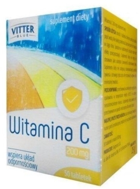 Witamina C 200 mg VITTER BLUE 50 tabletek