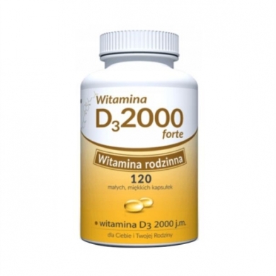 Witamina D3 2000 forte uniphar 120 kapsułek