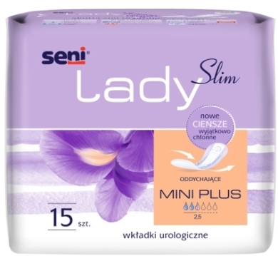 Wkładki anatomiczne SENI LADY SLIM Mini Plus 15 sztuk