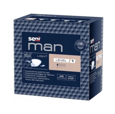 Wkładki anatomiczne SENI MAN LIGHT Level 1 15 sztuk