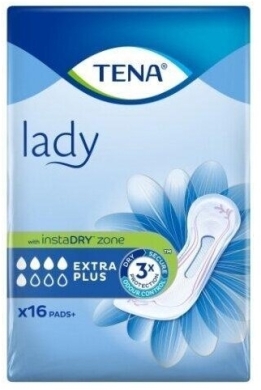 Wkładki anatomiczne TENA LADY Extra Plus 16 sztuk