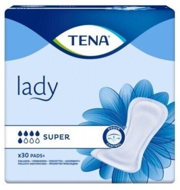Wkładki anatomiczne TENA LADY Super 30 sztuk