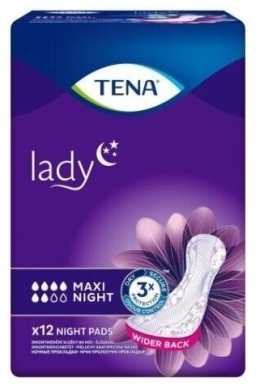 Wkładki anatomiczne TENA Lady Maxi Night 12 sztuk