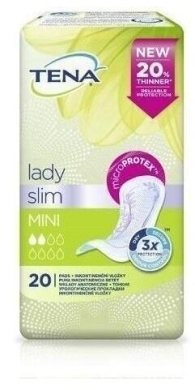Wkładki anatomiczne TENA Lady Slim Mini 20 sztuk