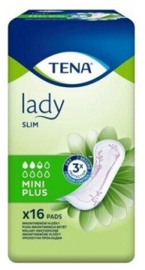 Wkładki anatomiczne TENA Lady Slim Mini Plus 16 sztuk