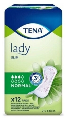 Wkładki anatomiczne TENA Lady Slim Normal 12 sztuk