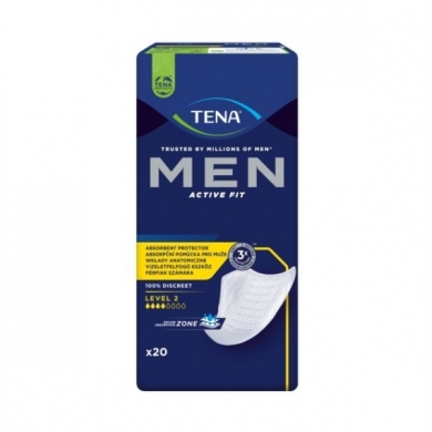 Wkładki anatomiczne TENA MEN Active Fit (Level 2) 20 sztuk