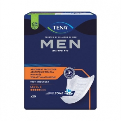 Wkładki anatomiczne TENA MEN Active Fit (Level 3) 20 sztuk