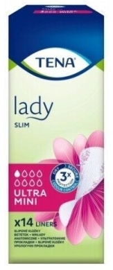 Wkładki anatomiczne Tena Lady Slim Ultra Mini 14 sztuk