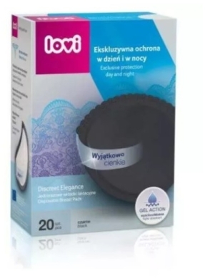 Wkładki laktacyjne LOVI Discreet Elegance 20 sztuk