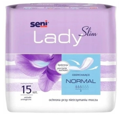 Wkładki urologiczne SENI LADY SLIM Normal 15 sztuk