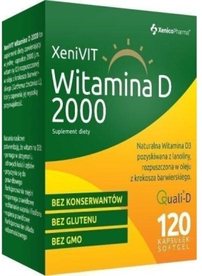 XeniVIT Witamina D 2000 120 kapsułek