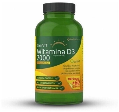 XeniVIT Witamina D 2000 240 kapsułek