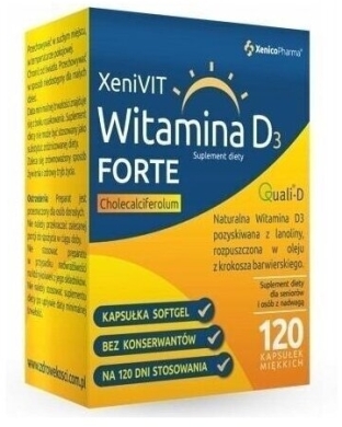 XeniVIT Witamina D3 4000 Forte 120 kapsułek