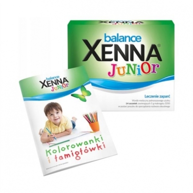Xenna Balance Junior 14 saszetek +  Kolorowanka dla dzieci Naturell
