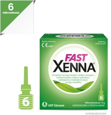Xenna Fast mikrowlewki doodbytnicze 6 x 10 g
