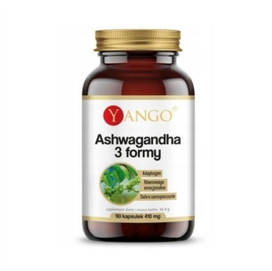 YANGO Ashwagandha 3 formy 90 kapsułek
