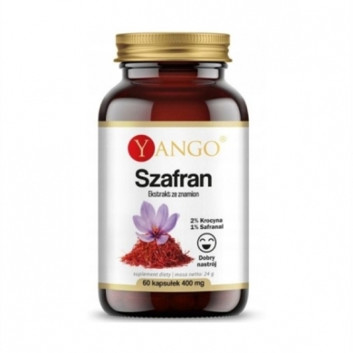 YANGO Szafran 400 mg 60 kapsułek