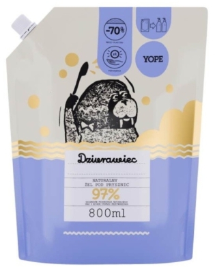 YOPE Refill żel pod prysznic Dziurawiec 800 ml