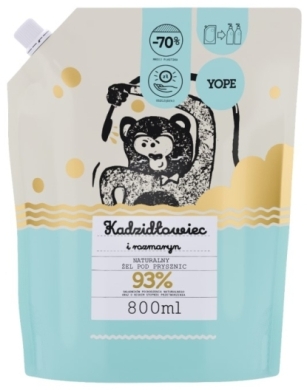 YOPE Refill żel pod prysznic kadzidłowiec i rozmaryn 800 ml