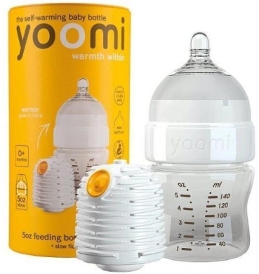 Yoomi White butelka ze smoczkiem 140 ml + podgrzewacz