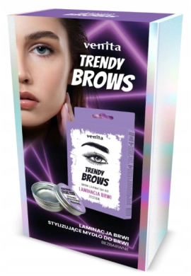ZESTAW KOSMETYKÓW NA PREZENT VENITA Laminacja brwi 16ml + mydło do brwi 25g