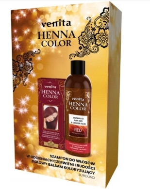 ZESTAW KOSMETYKÓW VENITA Balsam koloryzujący 11 75ml + Szampon red 250 ml