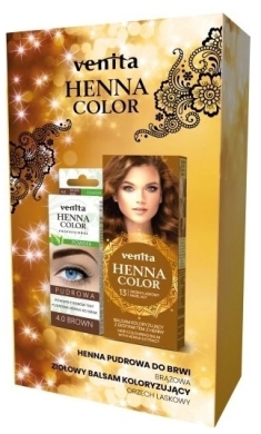 ZESTAW KOSMETYKÓW VENITA HENNA COLOR balsam 13 75 ml + pudrowa henna 4.0