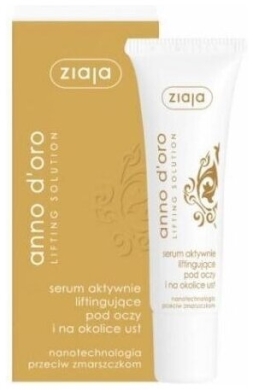 ZIAJA ANNO D'ORO Serum aktywnie liftingujące pod oczy i na okolice ust 30 ml