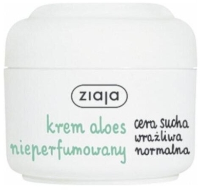 ZIAJA BIO Łagodzący krem aloesowy nieperfumowany 50 ml