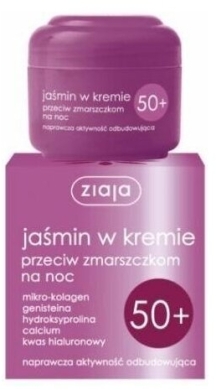ZIAJA JAŚMIN Krem przeciwzmarszczkowy na noc 50+ 50 ml