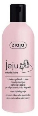 ZIAJA JEJU Białe mydło pod prysznic 300 ml
