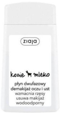 ZIAJA KOZIE MLEKO Dwufazowy płyn demakijażu oczu i ust 120 ml