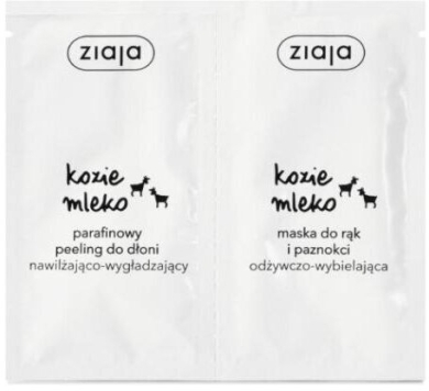 ZIAJA KOZIE MLEKO Peeling + Maska do rąk 2x7 ml