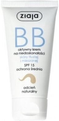 ZIAJA Krem BB do skóry tłustej i mieszanej odcień naturalny  50 ml
