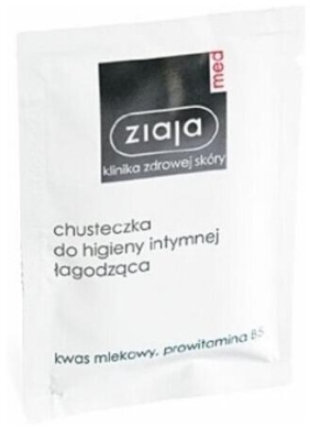 ZIAJA MED Intymna Chusteczka łagodząca do higieny intymnej 1 saszetka
