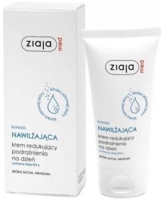ZIAJA MED Kuracja nawilżająca Krem redukujący podrażnienia na dzień 50 ml