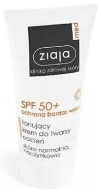 ZIAJA MED Tonujący krem do twarzy SPF50+ Odcień jasny 50 ml
