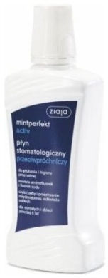 ZIAJA MINTPERFEKT ACTIV Płyn stomatologiczny przeciwpróchniczy 500 ml