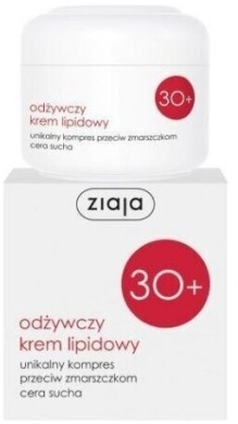 ZIAJA Odżywczy krem lipidowy przeciw zmarszczkom na noc 30+ tłusty 50ml