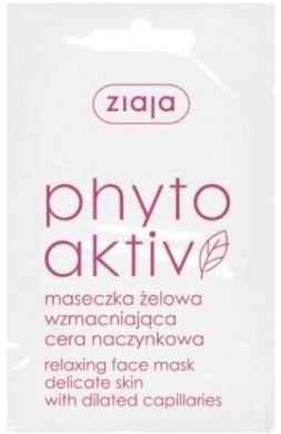 ZIAJA PHYTOACTIV Maseczka żelowa wzmacniająca do cery naczynkowej 7 ml