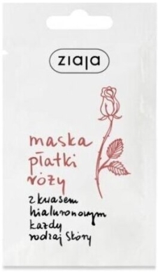 ZIAJA PŁATKI RÓŻY Maseczka młodości z kwasem hialuronowym 7 ml
