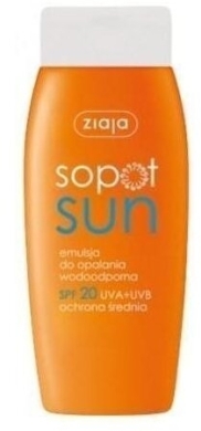 ZIAJA SOPOT SUN Emulsja do opalania SPF 20 150 ml