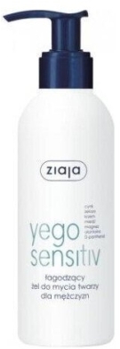 ZIAJA YEGO SENSITIV Łagodzący żel do mycia twarzy dla mężczyzn 200 ml