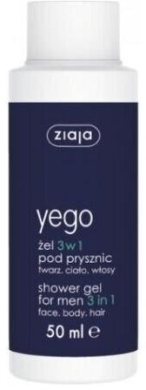 ZIAJA YEGO Żel pod prysznic dla mężczyzn 3w1 (TRAVEL SIZE) 50 ml
