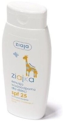 ZIAJKA Emulsja wodoodporna dla dzieci SPF 25 150 ml