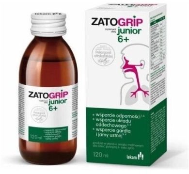Zatogrip Junior 6+ syrop 120 ml