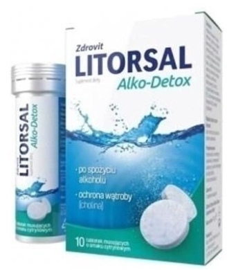 Zdrovit Litorsal Alko-Detox 10 tabletek musujących
