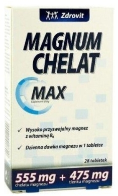 Zdrovit Magnum Chelat Max 28 tabletek